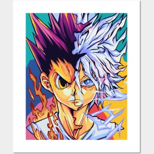 gon and killua Posters and Art